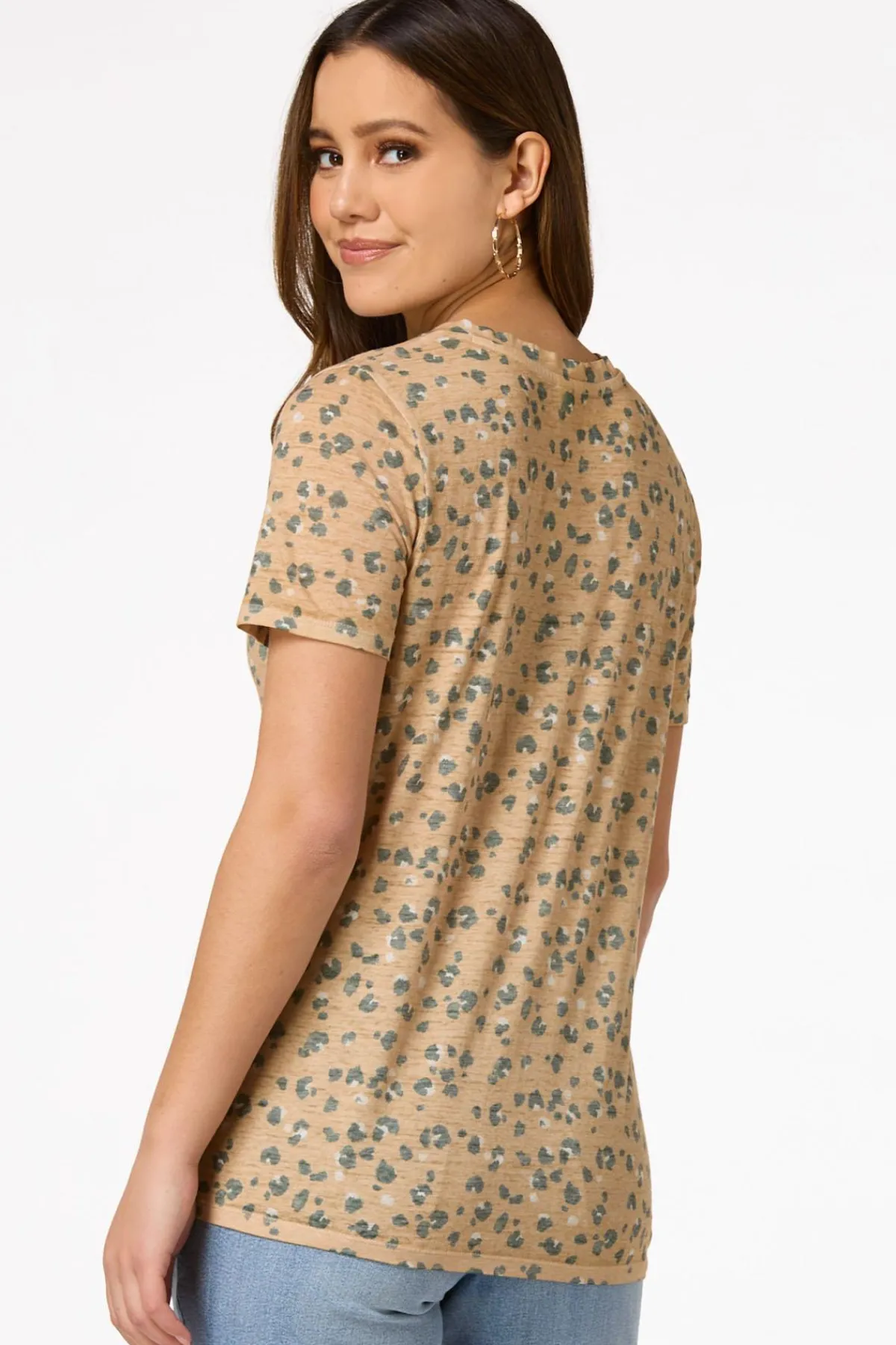 Cato Animal Print Tee> Tops