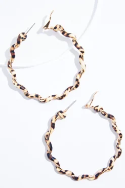 Cato Animal Twist Hoop Earrings> Earrings