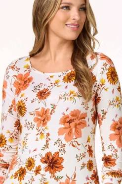 Cato Autumn Floral Top><noscript><img width=