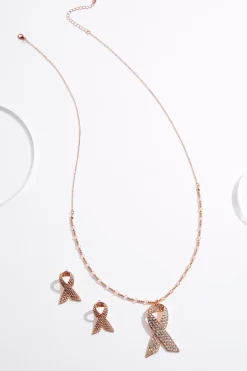Cato Awareness Ribbon Necklace Set> Sets|Necklaces