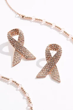 Cato Awareness Ribbon Necklace Set><noscript><img width=