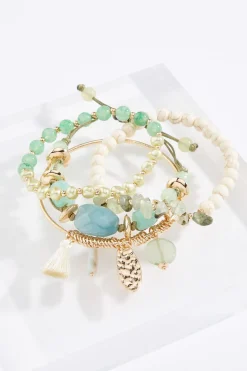 Cato Bangle And Bead Stretch Bracelet Set> Bracelets