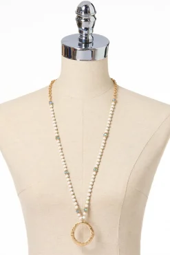 Cato Bead Rondelle Ring Pendant Necklace Set> Sets|Necklaces