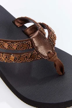Cato Beaded Double Strap Flip Flops> Sandals