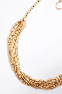 Cato Beaded Row Short Necklace><noscript><img width=