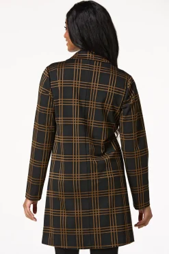 Cato Black Check Topper> Jackets & Vests