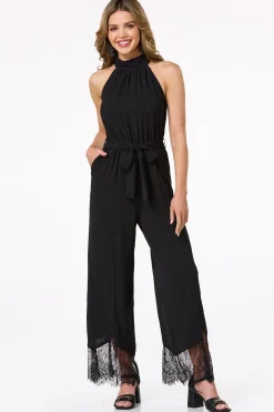 Cato Black Mock Neck Jumpsuit> Dresses