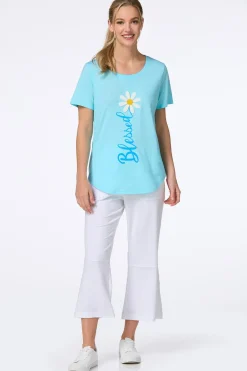 Cato Blessed Chenille Daisy Tee><noscript><img width=