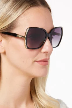 Cato Bling Trim Black Sunglasses> Sunglasses