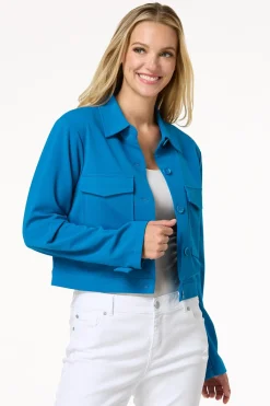 Cato Blue Cropped Jacket> Suiting|Jackets & Vests