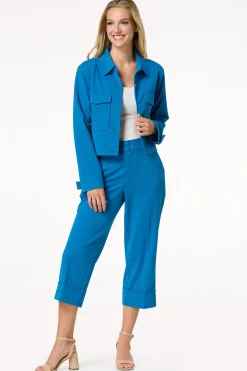 Cato Blue Cropped Jacket><noscript><img width=