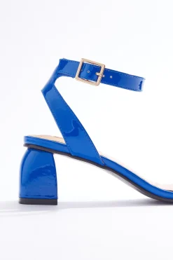 Cato Blue Patent Heeled Sandals> Sandals|Heels
