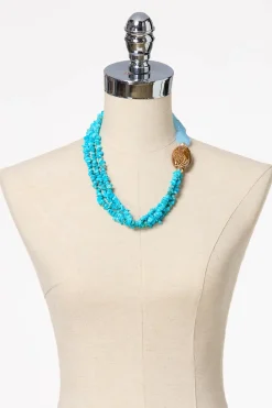 Cato Blue Stone Western Short Necklace> Necklaces