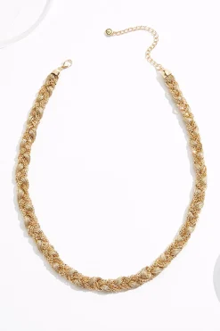 Cato Braided Chain Short Necklace> Necklaces