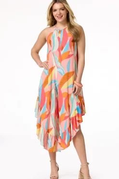 Cato Braided Ruffled Hem Jumpsuit> Dresses
