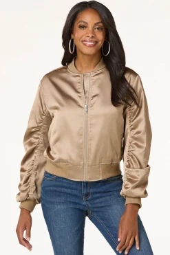 Cato Satin Bomber Jacket><noscript><img width=