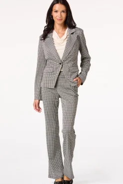Cato Brown And Black Houndstooth Pants><noscript><img width=