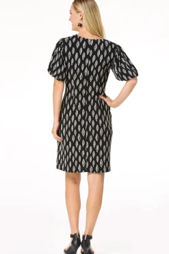 Cato Bubble Sleeve Faux Wrap Dress> Dresses