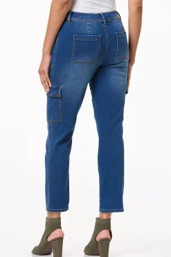 Cato Cargo Pocket Ankle Jeans><noscript><img width=