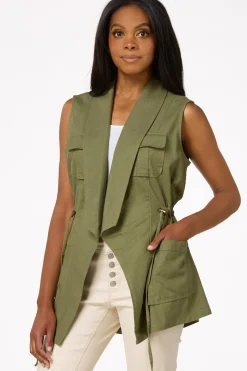 Cato Cargo Twill Vest> Jackets & Vests