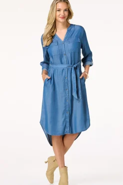 Cato Chambray Shirt Dress> Dresses