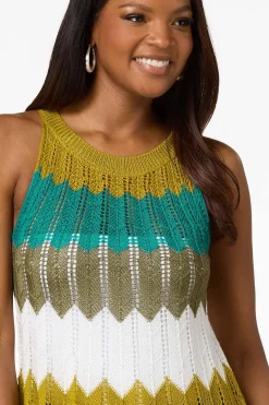 Cato Chevron Halter Sweater><noscript><img width=
