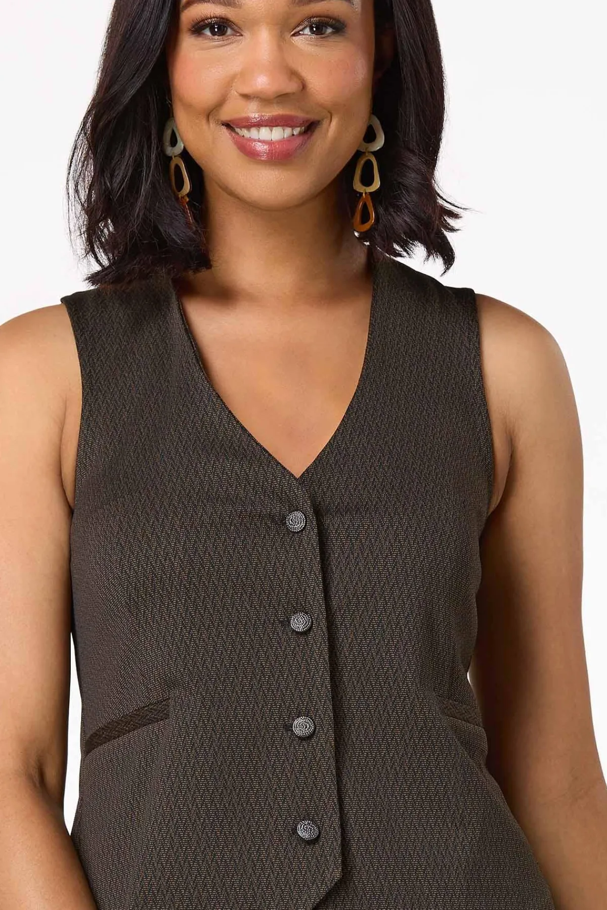 Cato Chevron Structured Vest> Suiting|Jackets & Vests