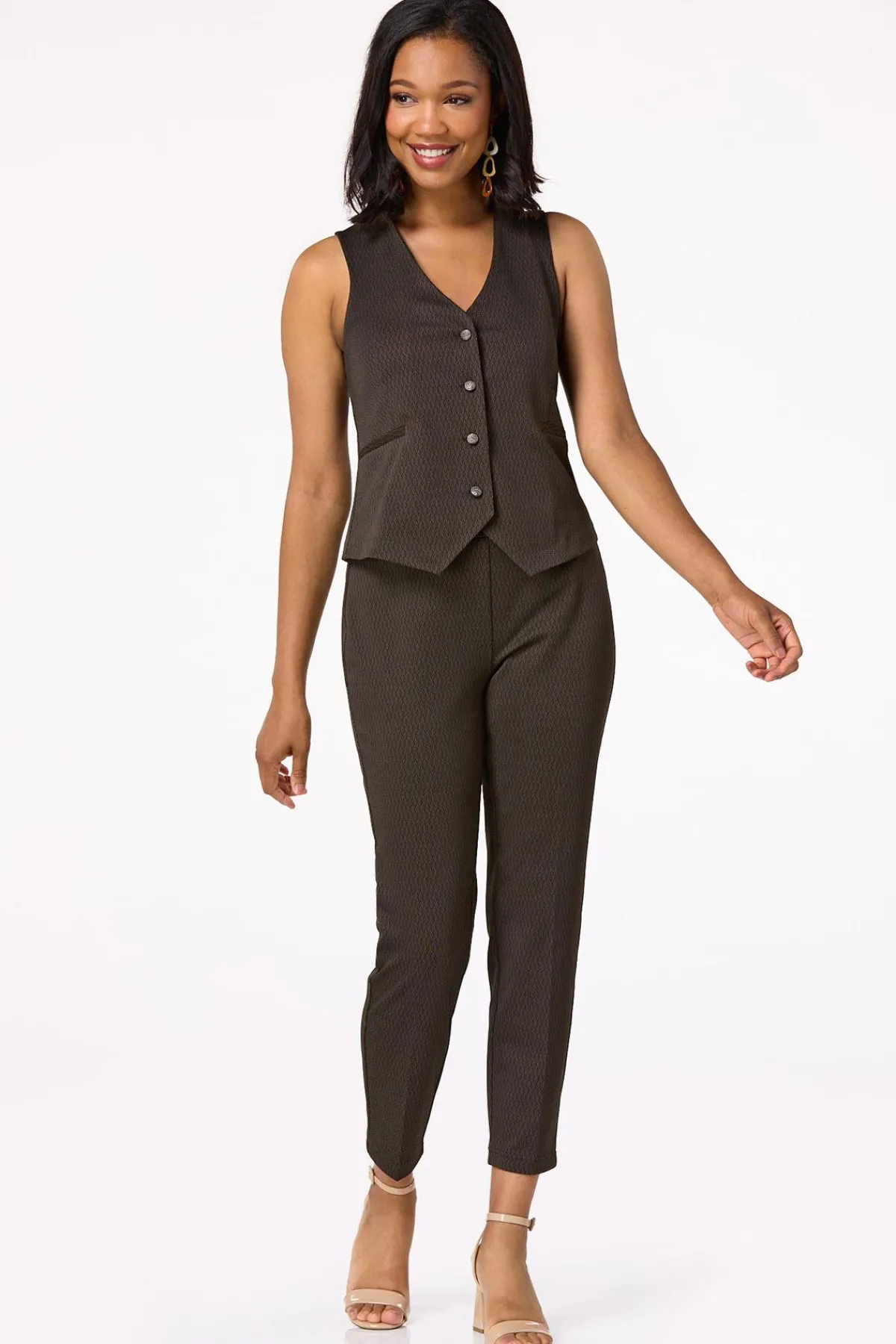 Cato Chevron Structured Vest> Suiting|Jackets & Vests