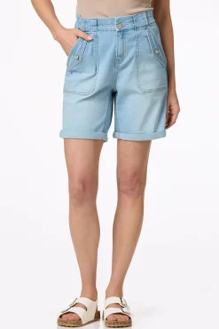 Cato Cinched Light Denim Shorts> Shorts|Jeans