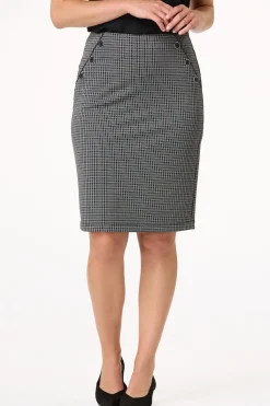 Cato Classic Check Pencil Skirt> Skirts