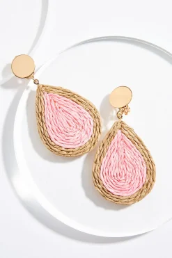 Cato Clip- On Raffia Tear Earrings> Earrings