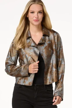 Cato Coated Moto Jacket> Jackets & Vests