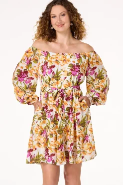 Cato Cold Shoulder Floral Dress> Dresses