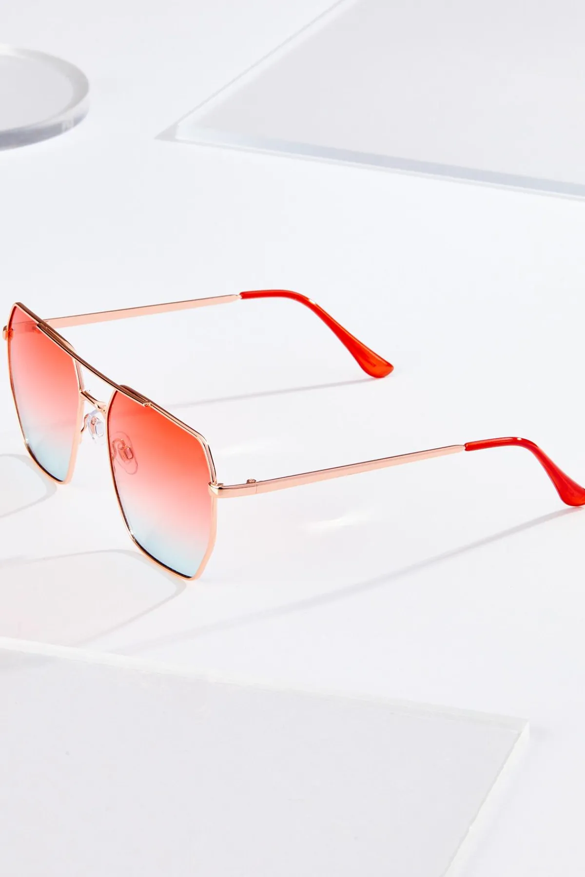 Cato Color Lens Geo Frame Sunglasses> Sunglasses