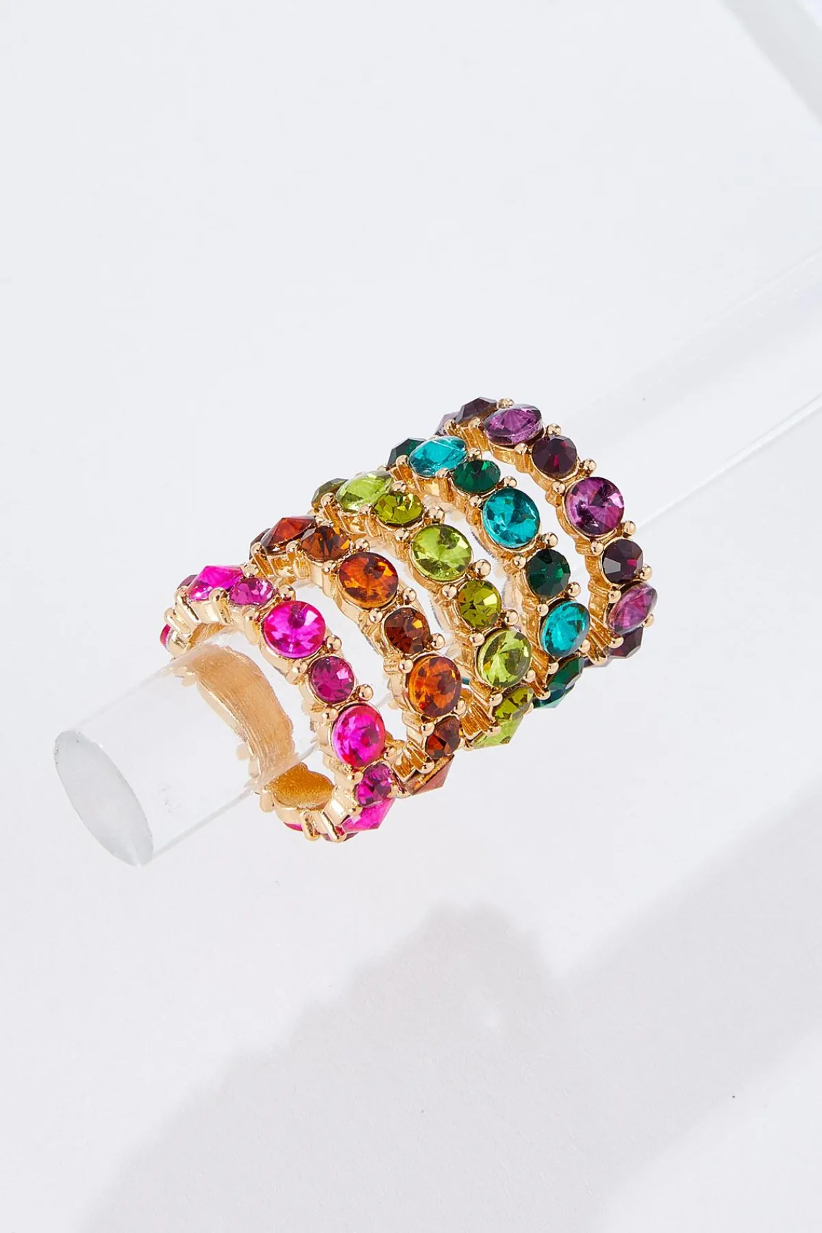 Cato Color Stone Ring Set> Rings