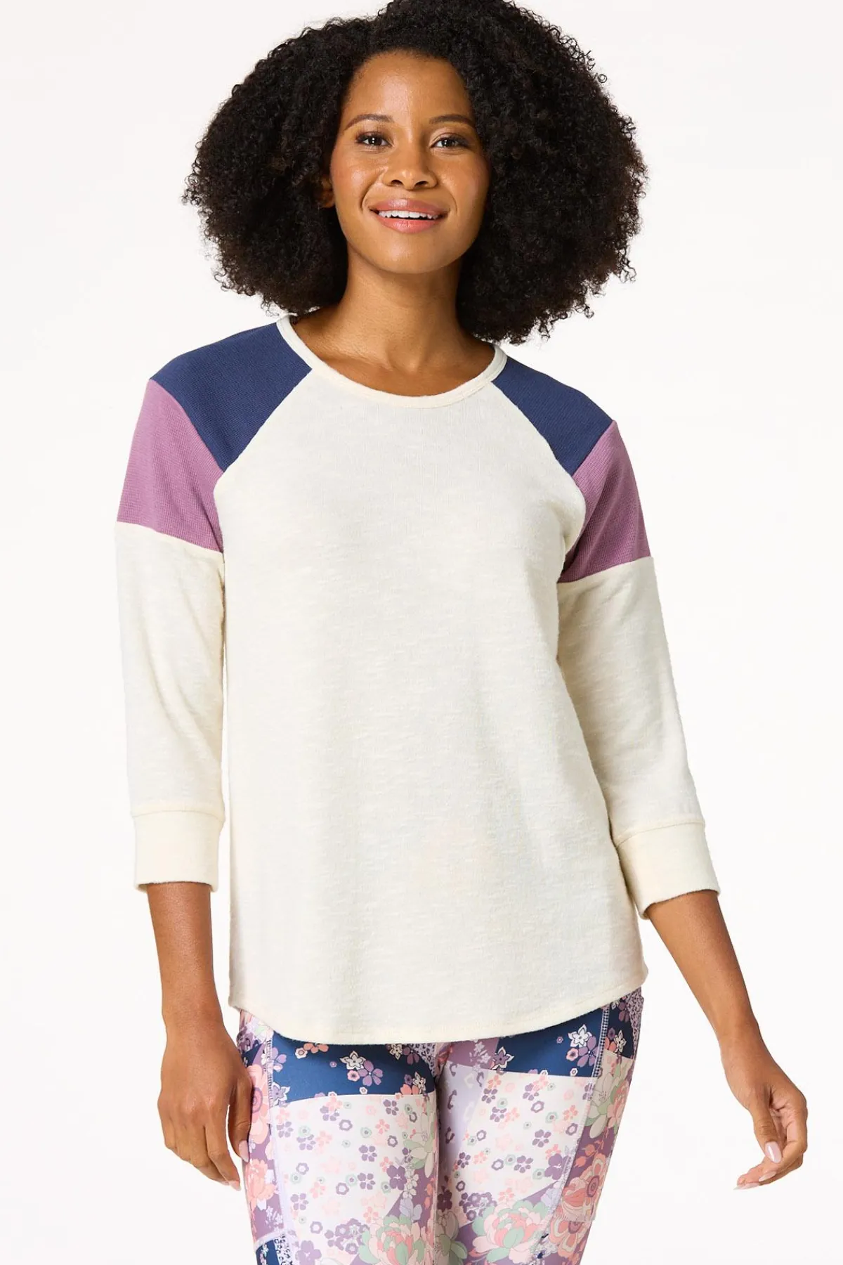 Cato Colorblock Hacci Tunic> Athleisure|Tops