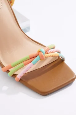 Cato Colorblock Tube Strap Heeled Sandals> Sandals|Heels