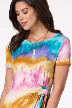 Cato Colorful Dye T- Shirt Dress><noscript><img width=