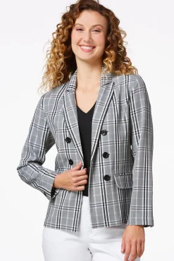 Cato Contrast Check Blazer> Suiting|Jackets & Vests