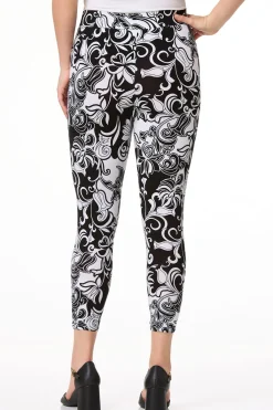 Cato Contrast Floral Capri Leggings> Pants