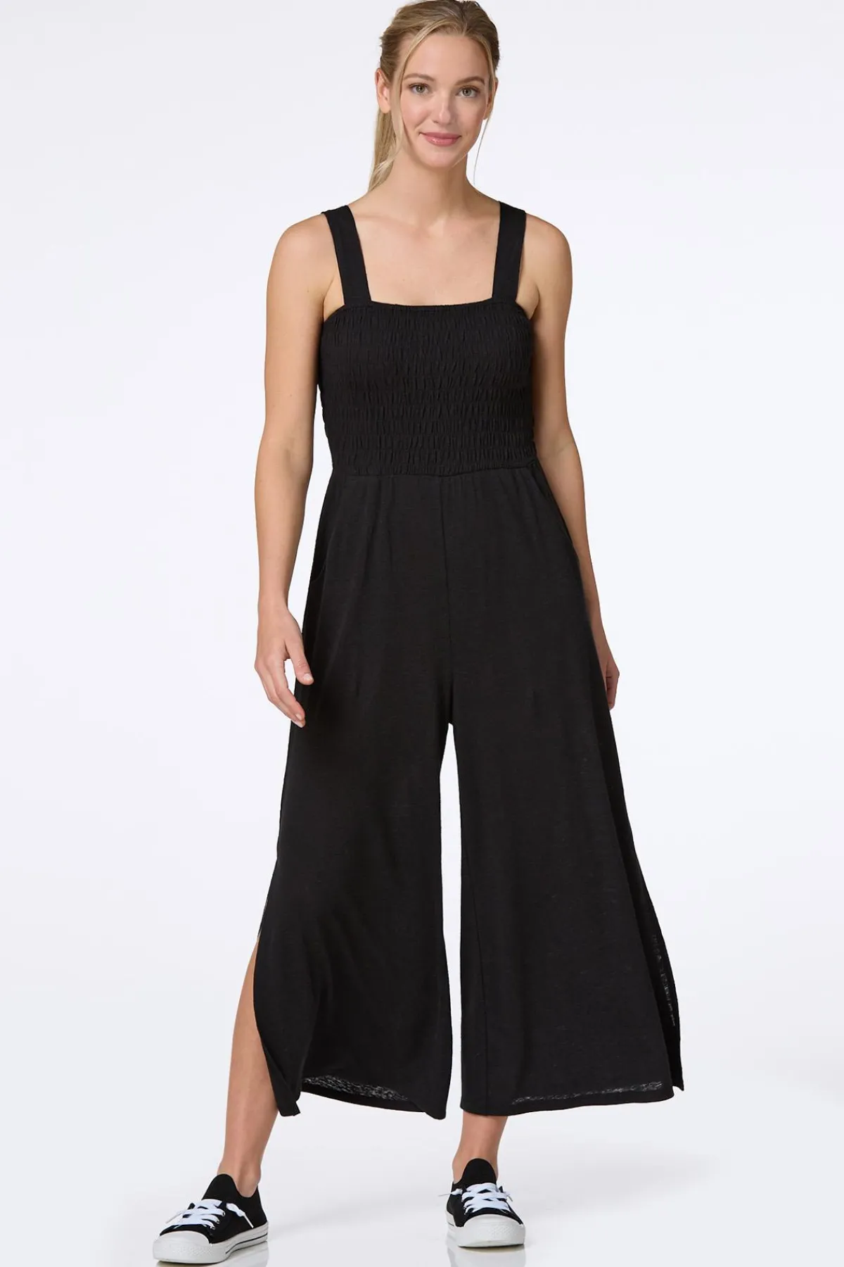 Cato Cozy Smocked Jumpsuit> Athleisure|Dresses