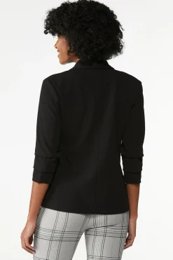 Cato Crepe Ruched Sleeve Blazer> Suiting|Jackets & Vests