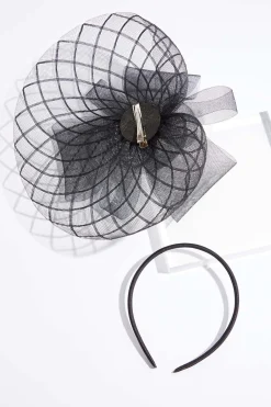 Cato Criss Cross Pearl Bow Fascinator><noscript><img width=