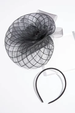 Cato Criss Cross Pearl Bow Fascinator><noscript><img width=