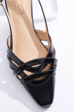 Cato Croc Cutout Slingback Flats><noscript><img width=