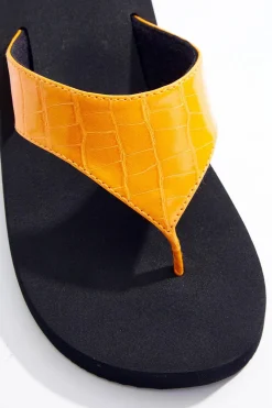 Cato Croc Strap Flip Flops><noscript><img width=