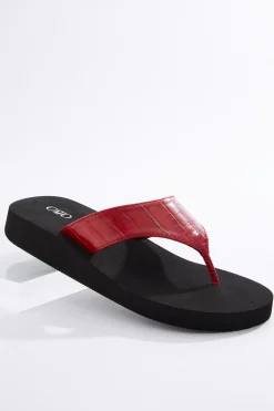 Cato Croc Strap Flip Flops><noscript><img width=