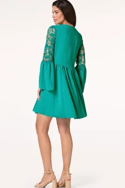 Cato Crochet Bell Sleeve Dress> Dresses
