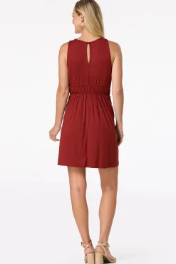 Cato Crochet Cinched Waist Dress> Dresses