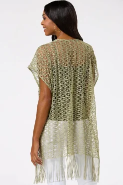 Cato Crochet Fringe Cover- Up><noscript><img width=